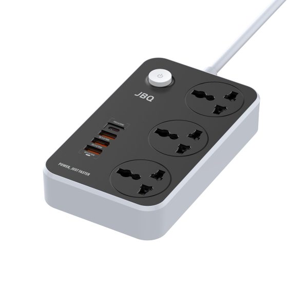 قابلیت افزایش توان JBQ 3-Socket با USB-C PD و QC3.0 SC-3412