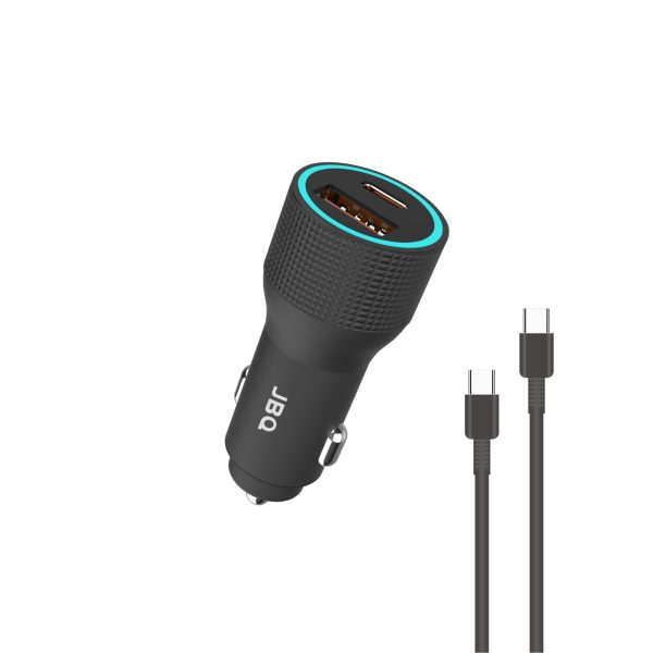 آداپتور شارژر خودرو JBQ 45 وات با کابل USB-C CC-P8 - از نوع C به نوع C