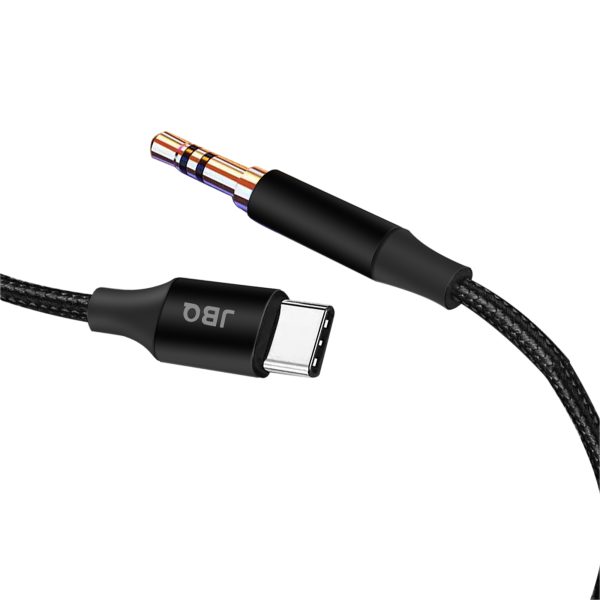 کابل آداپتور صوتی JBQ Type-C به 3.5 میلی‌متر AUX | 1 متر | انتقال صدای با کیفیت بالا TC-10