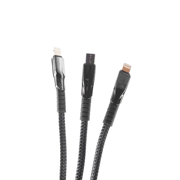 کابل داده 3 در 1 JBQ - USB به Type-C، لایتنینگ DT-U33 (L-L-C)