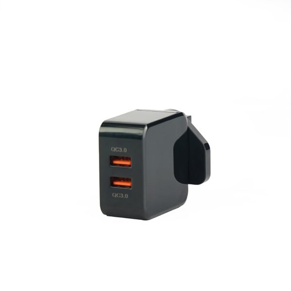 شارژر سریع JBQ 3.0 - شارژر دو پورت USB (خروجی 6.2 آمپر) HC-12 F2 - میکرو