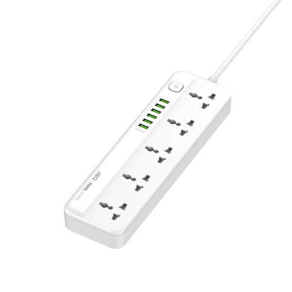 پریز برق JBQ 5 با 6 پورت USB 2500 وات (سری دفندر) مدل SC-5614